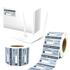 Custom Gedrukt Zilver Leegte Label Sabotage Proof Beveiliging Verpakking Sticker Elektrische Seal Garantie Label Stickers