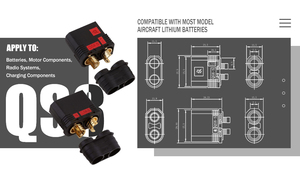 Высокопрочный искрозащищенный аккумуляторный разъем QS8-S QS8 QS8S, сильноточный, 2-контактный, латунный, с позолоченными контактами (папа-мама) для радиоуправляемых моделей автомобилей и дронов - Product Image 4