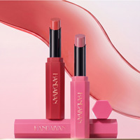 Rouge à lèvres soyeux et mat, portable et longue tenue, 6 couleurs, pour la vente en gros