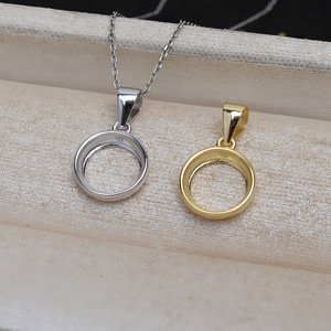 Mabei Accessories S925 Silver High-End <b>Fine</b> <b>Jewelry</b> <b>Set</b> 18.5mm Versatile Wind-inspired Earrings and Pendant 5686 - Product Image 2