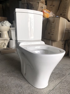 Inodoro <span class=keywords><strong>de</strong></span> Dos Piezas Alargado <span class=keywords><strong>para</strong></span> Baño <span class=keywords><strong>de</strong></span> Hotel MING LIU, Moderno, <span class=keywords><strong>de</strong></span> Cerámica Blanca, con Doble Descarga y Cierre Lento, Montado en el Suelo - Product Image 4