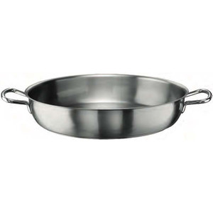 Pintinox Braising <b>Pan</b> Two Handles Stainless Steel 28 x 5.5 h cm Catering Supplies Wholesale Restaurant Supplies - Product Image 1