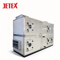 Unité de traitement d'air à eau refroidie Jetex avec moteur sans balais, système de ventilation centralisé à récupération de chaleur pour débits d'air élevés