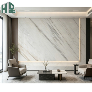 HDSTONE Vente en gros de marbre poli <span class=keywords><strong>pas</strong></span> <span class=keywords><strong>cher</strong></span>, marbre blanc naturel pour les murs du salon, les escaliers, la décoration intérieure, grandes dalles - Product Image 1