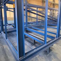 Structure de construction modulaire extensible en acier haute résistance pour conteneurs de 20 et 30 pieds