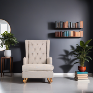 كرسي بذراعين بتصميم عصري وبسيط شمالي ، أثاث غرفة معيشة عالي الجودة مريح من القماش - Product Image 2