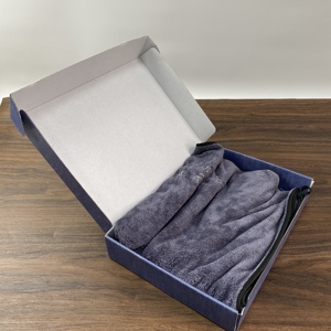Matte Speckled Blue Corrugated Mailer Boxes, Custom Logo Printed Aircraft <b>Box</b> for Boutique <b>Gift</b> Packaging - Product Image 6