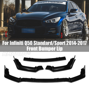 <b>Car</b> Front Bumper Splitter Lip Spoiler Body Kit Bumper <b>Diffuser</b> Lip Guard for Infiniti Q50 2014 2015 2016 2017 <b>Car</b> Styling - Product Image 1