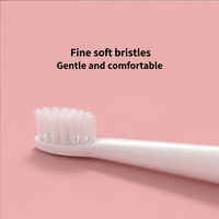 Cepillo de Dientes Eléctrico Portátil, Económico, Resistente al Agua, Recargable, con Cabezal de Cepillo Suave Reemplazable, para Blanqueamiento Dental