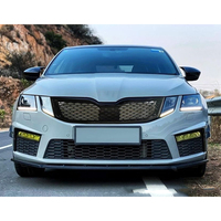 Kit de carrocería de coche modificado mejorado parachoques delantero con rejilla para VW Skoda Octavia a RS/VRS estilo 2017 2018 2019