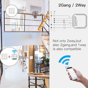 10A Tuya SmartLife <span class=keywords><strong>app</strong></span> Mini WiFi RFi casa inteligente Dimmer interruptor regulador de luz LED 2 vías 2 110V/120V/220V/230V - Product Image 4
