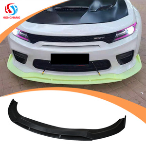 Divisor de Labios para Parachoques Delantero de Estilo Fibra de Carbono de Plástico de Cuerpo Ancho para Dodge Charger, Fabricado por Honghang - Product Image 1