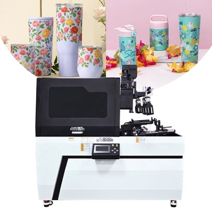 Imprimante UV rotative automatique à 360 degrés pour objets cylindriques, impression de logo personnalisée sur tasses et bouteilles - Product Image 1