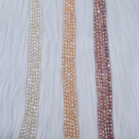 High Quality Zhuji Pearl 3-4mm Straight Hole Baroque Pearl Strand DIY Fashion Jewelry Wholesale Irregular Fresh Water Pearls