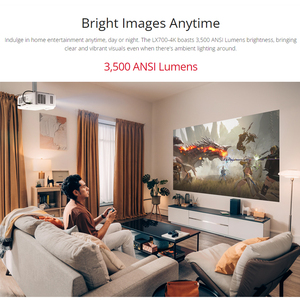 Viewsonic 4k laser chiếu LX700-4K 0.65 "DMD 3840x2160 cho Xbox 1440p @ 120Hz HDR Video Beamer rạp chiếu phim cho rạp hát tại nhà chơi game - Product Image 5