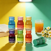 Bouteilles en verre transparent personnalisées de 30 ml, 60 ml, 100 ml, 120 ml, 150 ml pour jus de gingembre, shots énergétiques, compléments alimentaires avec bouchon à vis
