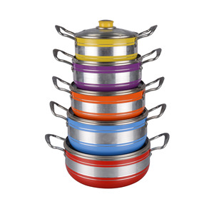 Thickened Double Eared <b>Soup</b> <b>Pot</b> 18-26Cm Non Stick Aluminum Cookware Set Household Kitchen Gift - Product Image 5