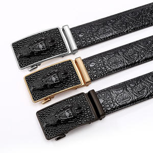 पुरुषों की उच्च-अंत मगरमच्छ चमड़े की बेल्ट व्यवसाय कस्टम लंबाई के लिए आकस्मिक स्वचालित मिश्र धातु - Product Image 6