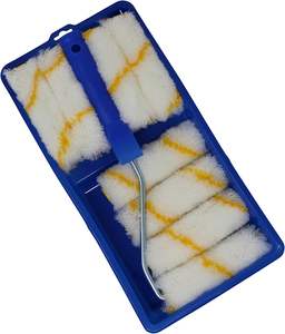 Ensemble de plateaux à <span class=keywords><strong>peinture</strong></span> en plastique miniatures OEM personnalisables, kit d'outils industriel et de bricolage, cadre de <span class=keywords><strong>rouleau</strong></span>, housses en microfibre, modèle 4 pouces, garantie 1 mois - Product Image 1