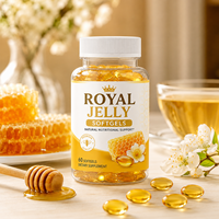 Suplemen Nutrisi Harian OEM Private Label Royal Jelly Softgels dengan Bee Pollen, Propolis & Vitamin E