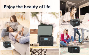Boombox rétro portable avec lecteur de <span class=keywords><strong>cassette</strong></span> et <span class=keywords><strong>CD</strong></span>, <span class=keywords><strong>radio</strong></span> FM, <span class=keywords><strong>Bluetooth</strong></span>, <span class=keywords><strong>USB</strong></span>, AUX pour le divertissement à domicile et en extérieur - Product Image 4
