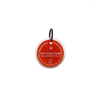 Kosten günstiges Vollkanten-Epoxidharz NTAG 213 215 216 NFC-Hunde marke Haustier-Identifikation halsband QR-Code-Tier marke mit benutzer definiertem Druck