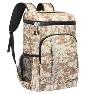 Insulated Cooler Food Delivery Backpack Leakproof Light Lunch Box Picnic Backpack With Cooler Compartment For Men Women