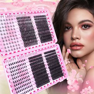 Libro de Pestañas Postizas DIY al por Mayor, Extensiones de Pestañas en Racimo de Volumen Individual, Libro de Pestañas en Racimo 40D 80D con 36 Racimos - Product Image 4