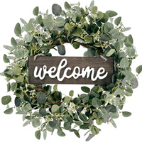 Guirlande de feuilles d'eucalyptus artificielles en plastique DaringFish pour décoration de remise de diplôme, maison, mariage et festivals
