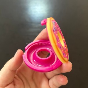 ISMAN 5g Contenants de baume à lèvres en forme de donut mignons pour enfants, étuis à rouge à lèvres créatifs vides pour petites filles, pots cosmétiques fantaisie doux - Product Image 4
