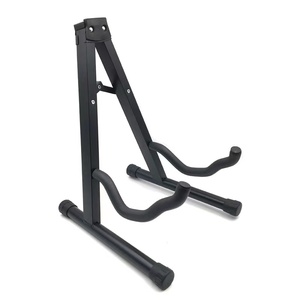 专业a形框架通用吉他架可调非刮擦式声学电贝司吉他支架 - Product Image 1