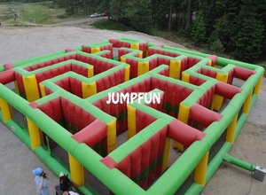 <span class=keywords><strong>Labyrinthe</strong></span> gonflable de 10m, 12x10m, pour adultes et enfants, location commerciale, énorme canevas, vente - Product Image 5