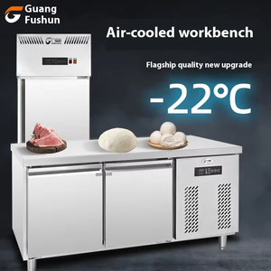 Congelador Comercial de Una Sola Temperatura <span class=keywords><strong>Bajo</strong></span> <span class=keywords><strong>Encimera</strong></span> con Enfriamiento por Aire, Refrigerador de Acero Inoxidable, Banco de Trabajo Refrigerado - Product Image 4