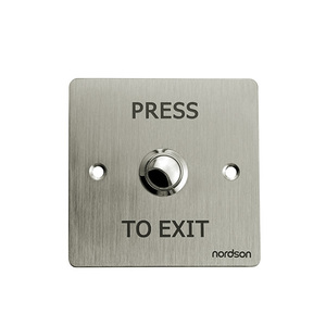 ステンレススチールバックボックス3A 36VDCドアリリース出口プッシュアクセススイッチボタン - Product Image 1