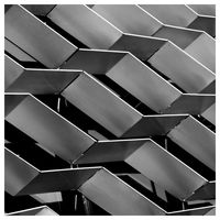 Panneau décoratif Prima Retro en aluminium brossé, surface résistante aux rayures, pour façade de café et de magasin de détail