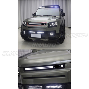 ชุดแต่งกระจังหน้ารถยนต์ LED สำหรับกันชนหน้า  ใช้ได้กับ Defender 90 110 130 ปี 2020-2024 อะไหล่ตกแต่งภายนอก - Product Image 4