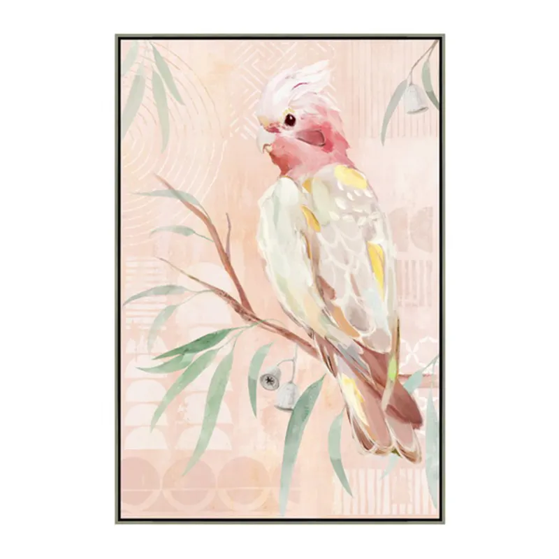 Colorful Oil Painting Parrot Graffiti Wall Art Pictures And Poster Print in Canvas For Home Decor Living Room Decoration