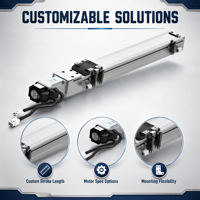 Module de glissière linéaire à vis à billes en aluminium BSC6, actionneur linéaire électrique, moteur pas à pas NEMA, rail compact haute rigidité, machine CNC