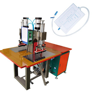 Bag Machine Blood Making Urine Bag High Frequency Welding Machine Double Head PVC Medical Urine Bag Tube High Frequency Plastic Welding Machine Medical Blood Bag Production Making Machine