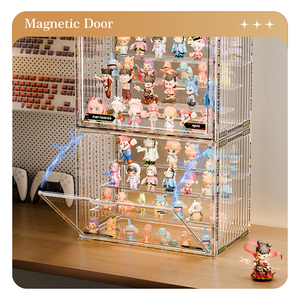 Dayooh rõ ràng có thể gập lại mù hộp hiển thị trường hợp trong suốt Stackable Hành động Hình lưu trữ hộp hiển thị - Product Image 2