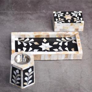 Ensemble de brûleur d'encens en nacre oud indien de luxe (encensoir) pour la méditation-Écologique et aromathérapie dans le monde entier - Product Image 1