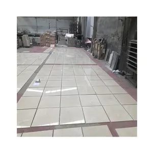 polished crema marfil beige marble flooring tiles
