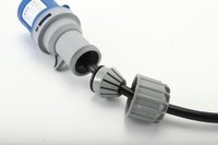 PCE Kabel Ekstensi PVC Standar Eropa untuk Steker dan Soket Industri, Tahan Air IP44, 325 mm, 2 Meter