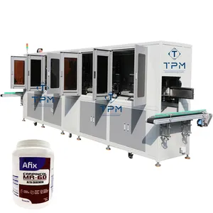 Fully automatic 4 colors cup cans barrel plastic screen printing equipment printer for bottle