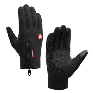 Moda Hombre Térmico <span class=keywords><strong>Biker</strong></span> Montar Deportes Impermeable Guantes Táctiles Invierno - Product Image 4