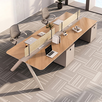 Escritorio y Silla de Oficina Modernos de Madera para Uso en el Hogar/Oficina, Diseño Modular Ecológico con Almacenamiento en Cajones para Archivos