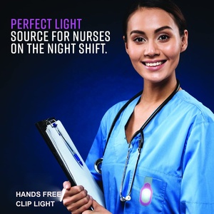 Lampe de sécurité LED magnétique à clip en silicone LINLI avec 3 modes d'éclairage pour la randonnée, la promenade avec un chien, la course à pied, le jogging, les médecins, les infirmières - Product Image 3
