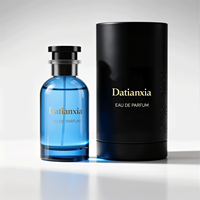 Nouveau design de luxe de votre propre marque flacon de parfum en verre transparent de poche de fantaisie ensemble d'emballage de bouteilles de parfum vides et avec boîte