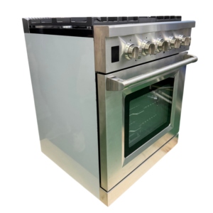 30 Inch 4.6 Cu. Ft. 4 Burner Gas Stove & Gas Convection <b>Oven</b>, <b>Timer</b>, Telescopic Railway in Stainless Steel for Household Use - Product Image 3