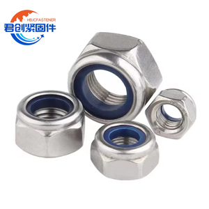 M2 M3 M4 M5 M6 M8 <span class=keywords><strong>M10</strong></span> M12 Tuerca de cúpula galvanizada Tuercas hexagonales de bloqueo Acero al carbono Nailon Chapado en zinc Autoblocante Din985 Certificado ASTM - Product Image 1